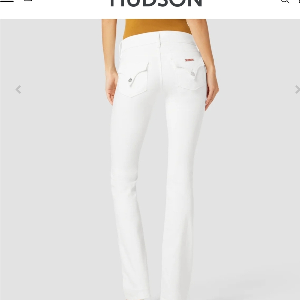 Hudson Jeans White Flare Wide Leg